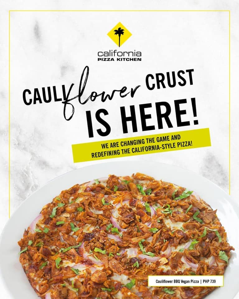 California Pizza Kitchen introduces new cauliflower crust
