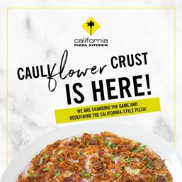 California Pizza Kitchen introduces new cauliflower crust