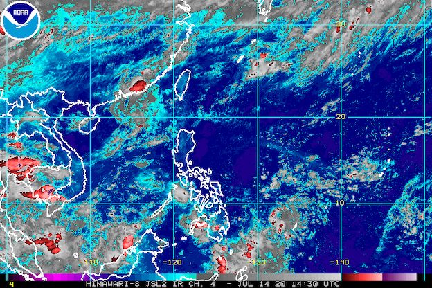 Tropical Depression Carina weakens into low pressure area