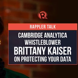 Rappler Talk: Brittany Kaiser on protecting your data