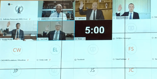 LOOK: Even tech titans can’t escape video conference issues