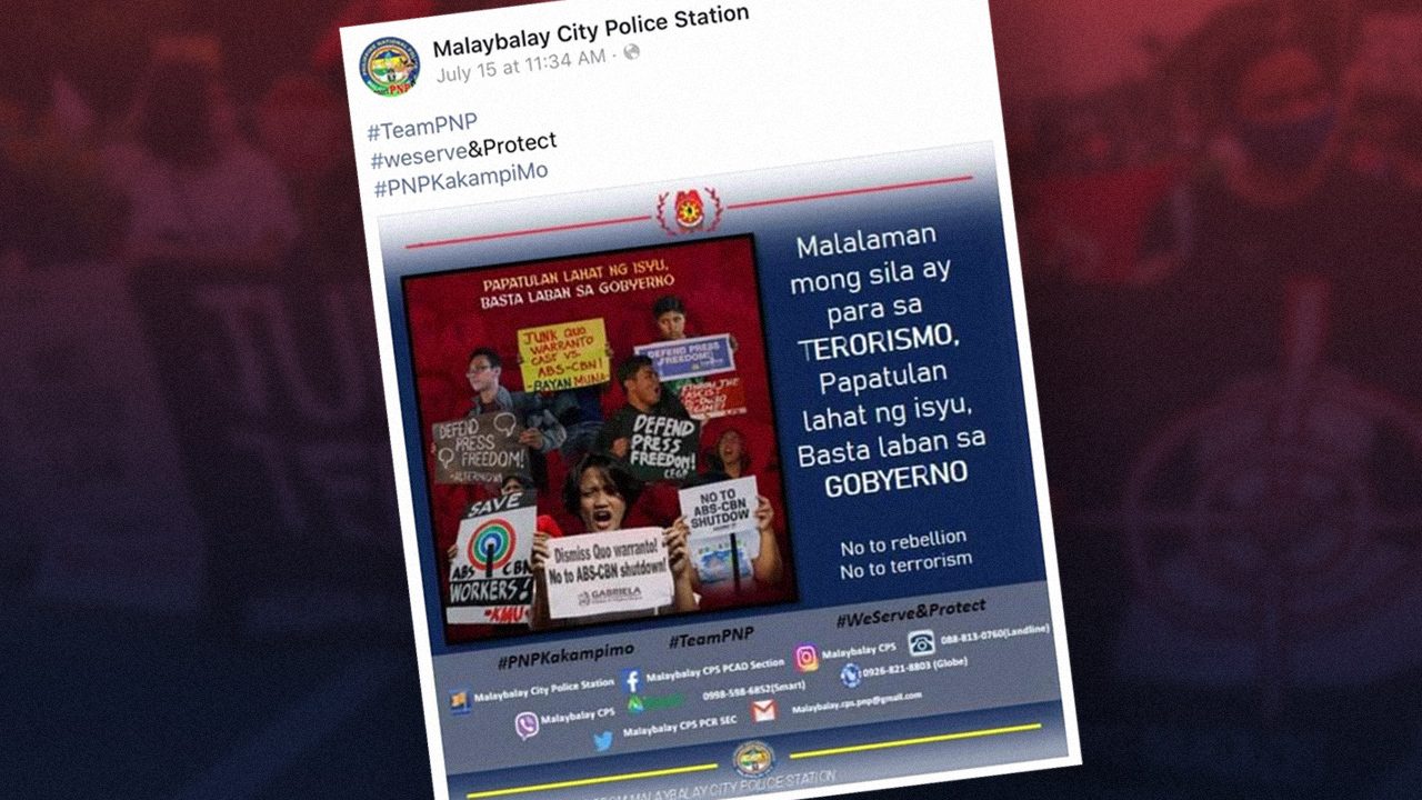 Malaybalay police under fire for social media post equating protest to terrorism