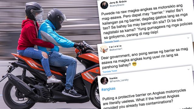Barriers for motorcycle back riders ‘unsafe’ and ‘useless,’ say netizens