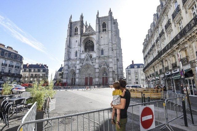 Man questioned in arson probe into French cathedral fire