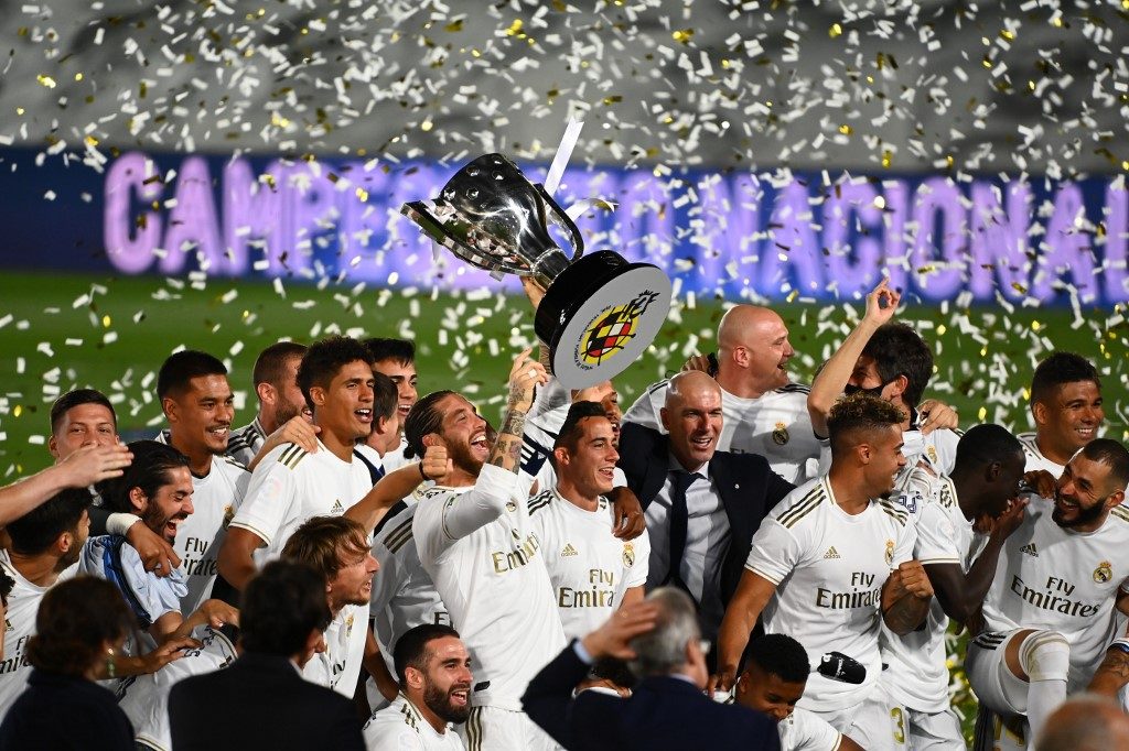 Real Madrid bags 34th La Liga title with game to spare