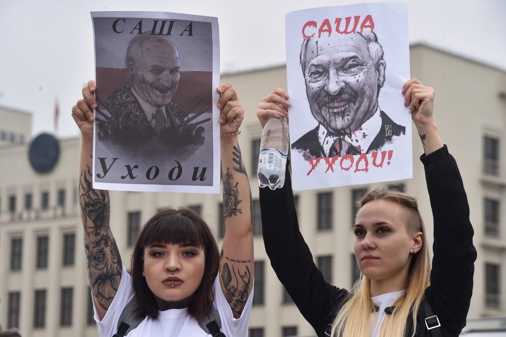 Baltic states ban Belarus leader over election fraud, violence