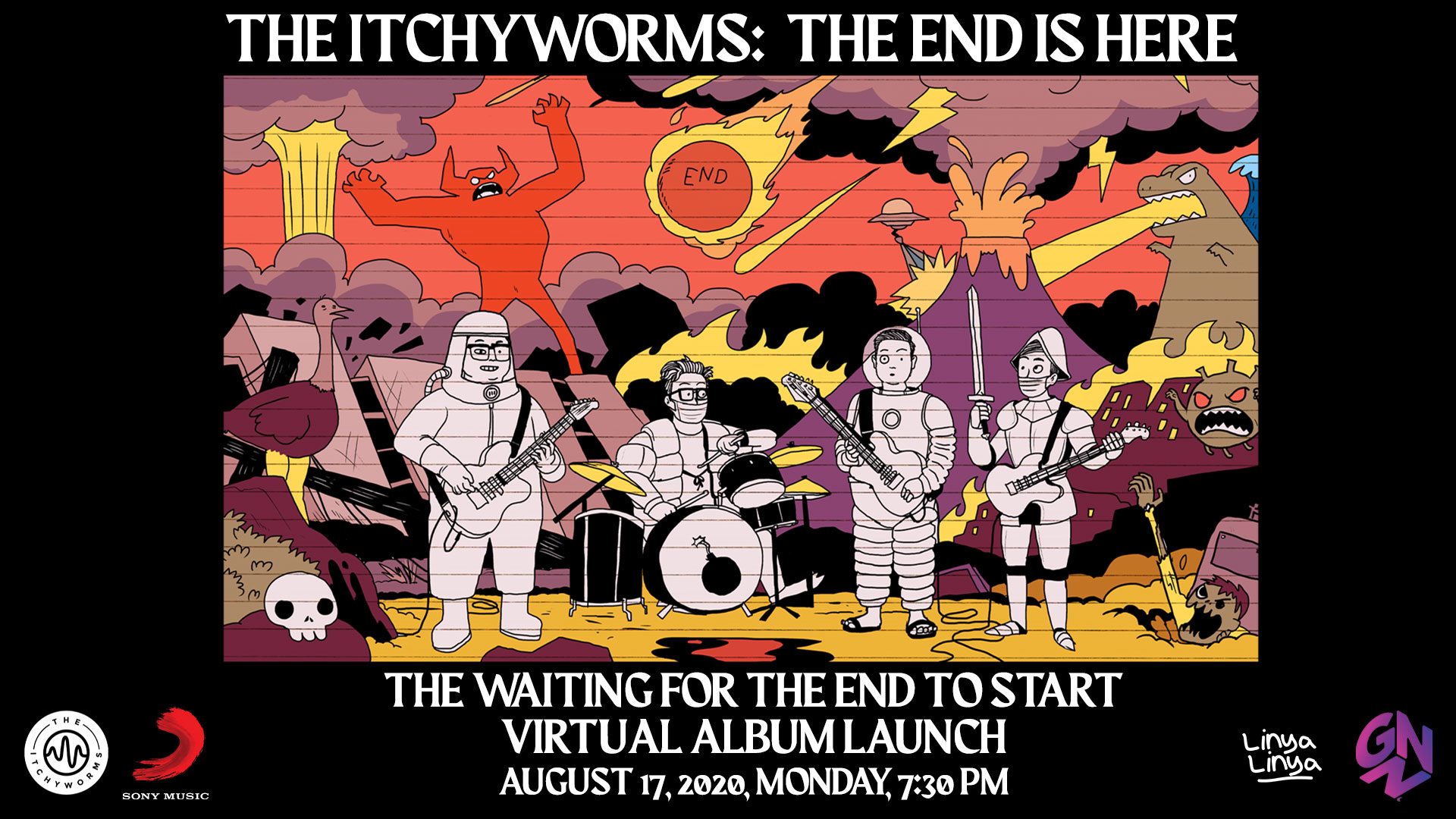The Itchyworms launching  new album with online listening party on August 17