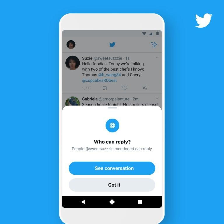 Twitter rolls out setting that lets you control who can reply to your tweets