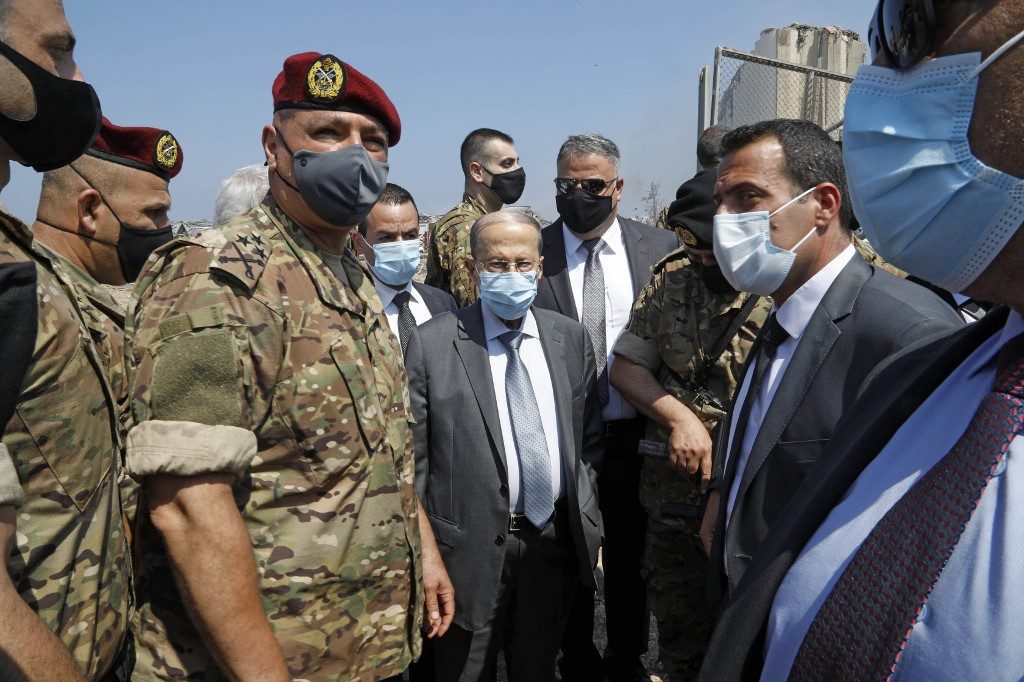 Lebanon president rejects global probe into port blast
