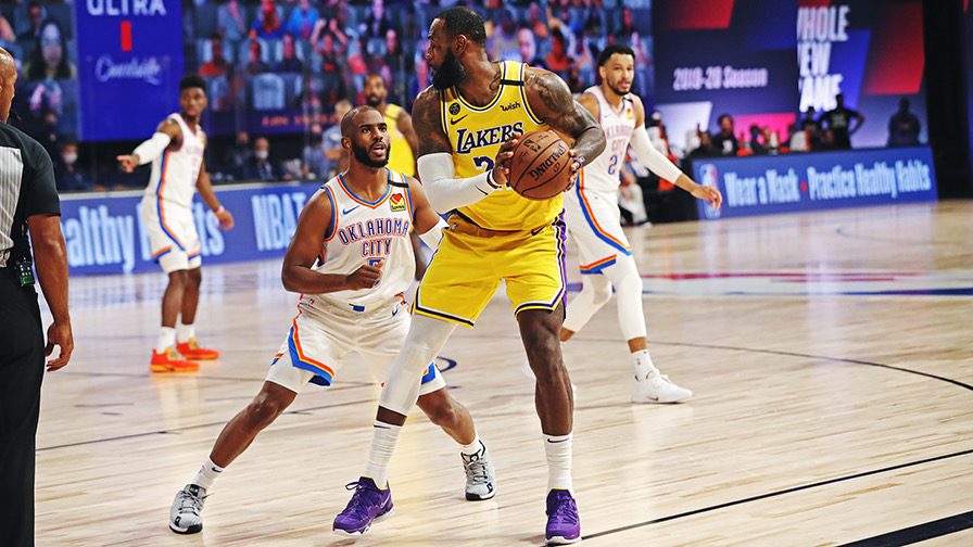 Thunder take down cold-shooting Lakers