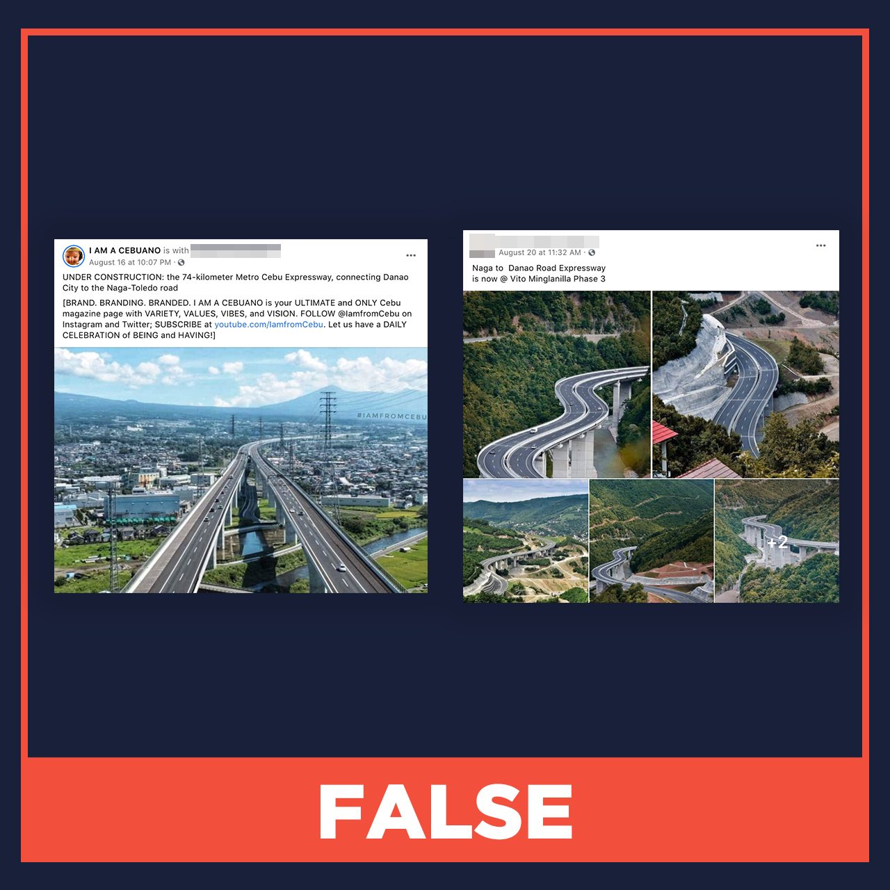 FALSE: Photos of Metro Cebu Expressway construction