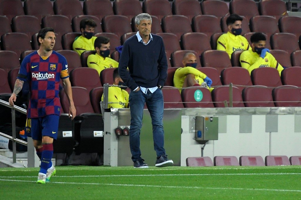 No exit talks between Barca and Messi; coach Setien sacked