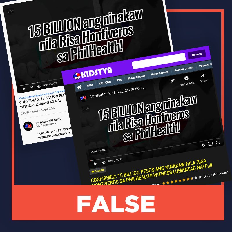 FALSE: Hontiveros ‘confirmed’ to have stolen P15 billion from PhilHealth