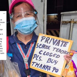 Former teacher turns to street peddling after losing job during pandemic