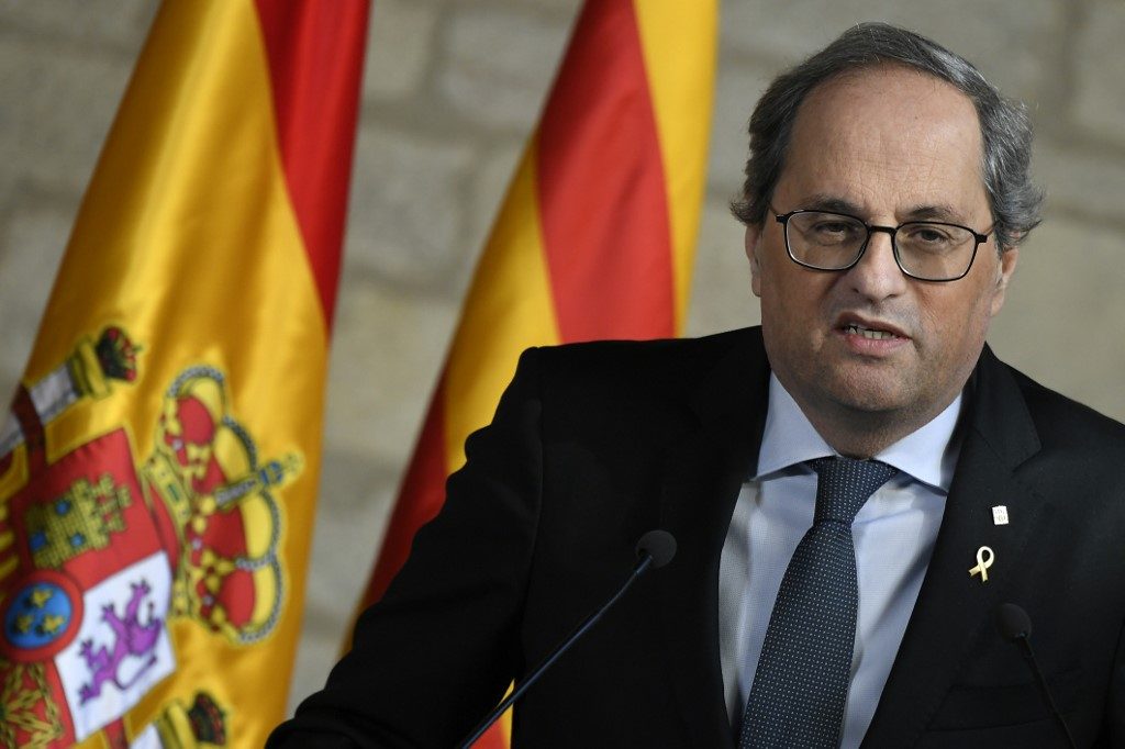 Top Spain court upholds disqualification of Catalan president