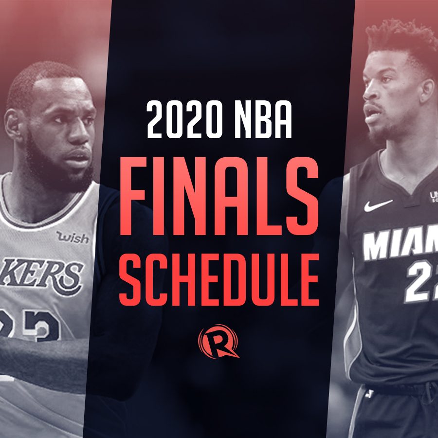 SCHEDULE: 2020 NBA Finals, Philippine time