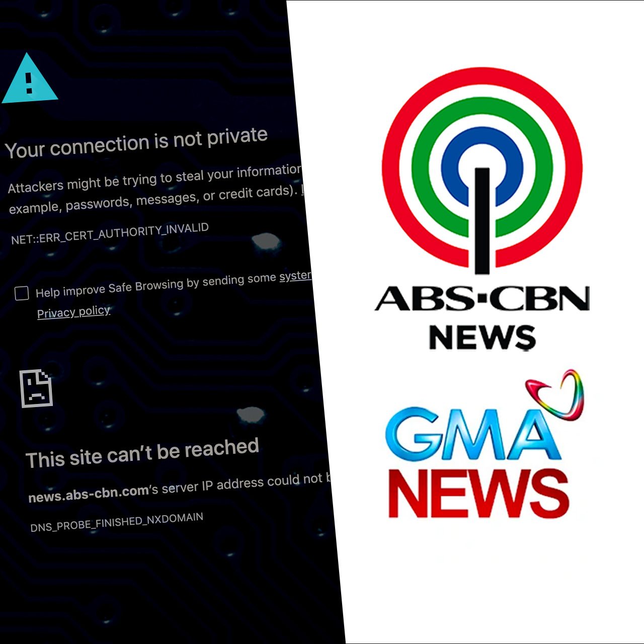 GMA, ABS-CBN inaccessible sites: What we know so far
