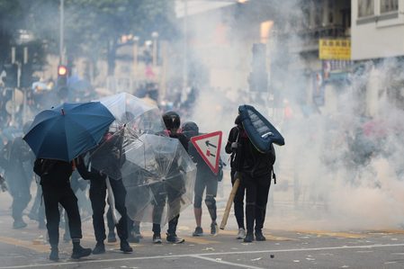 Hong Kong bans China National Day protest