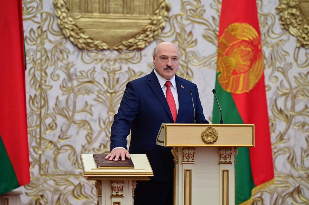 Belarus’ Lukashenko shrugs off Western vote rejection