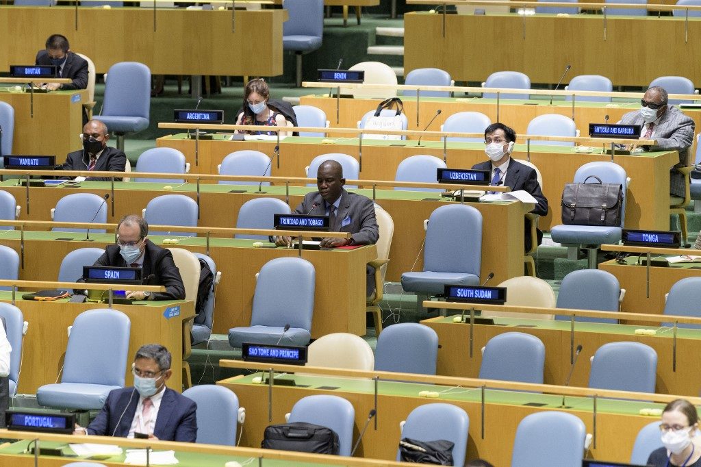 In a time of disarray, UN’s virtual meeting adds surreal notes