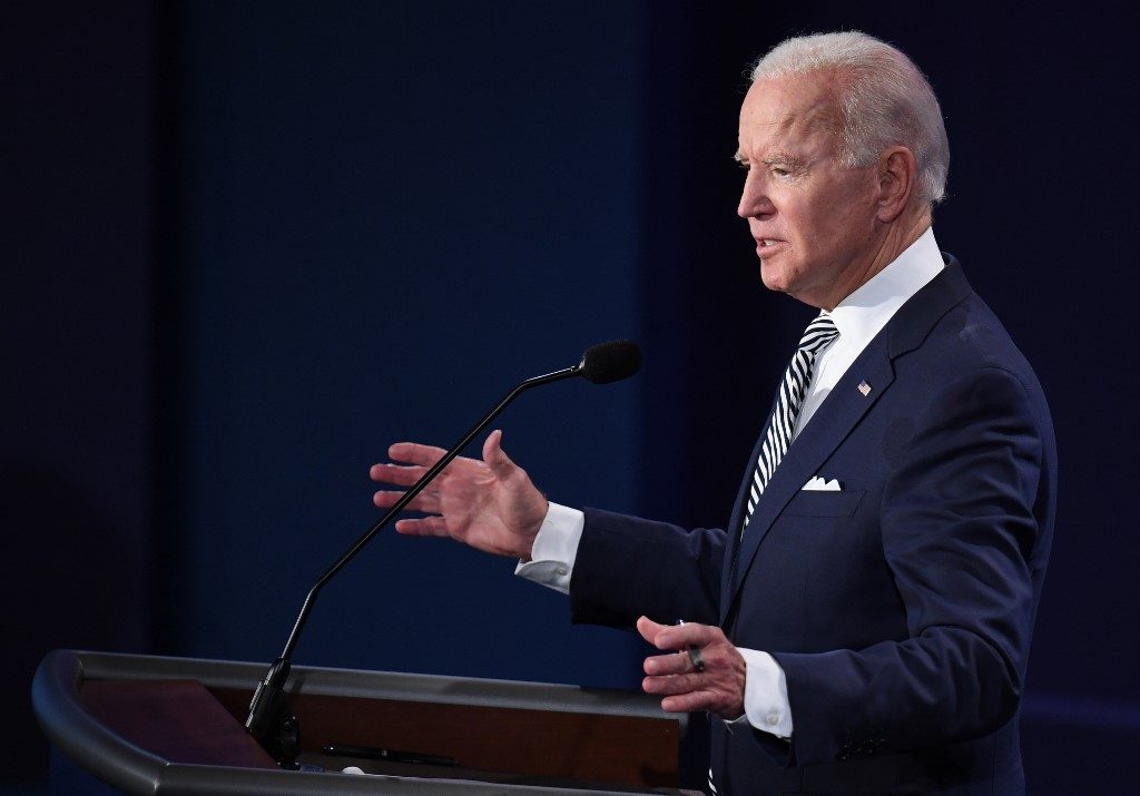 Biden says he will accept US election results; Trump deflects
