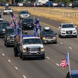Trump supporters stage motorcade near protest-hit Portland