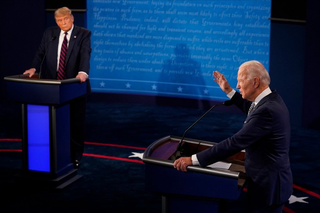 Trump, Biden in competing town halls with president in uphill battle