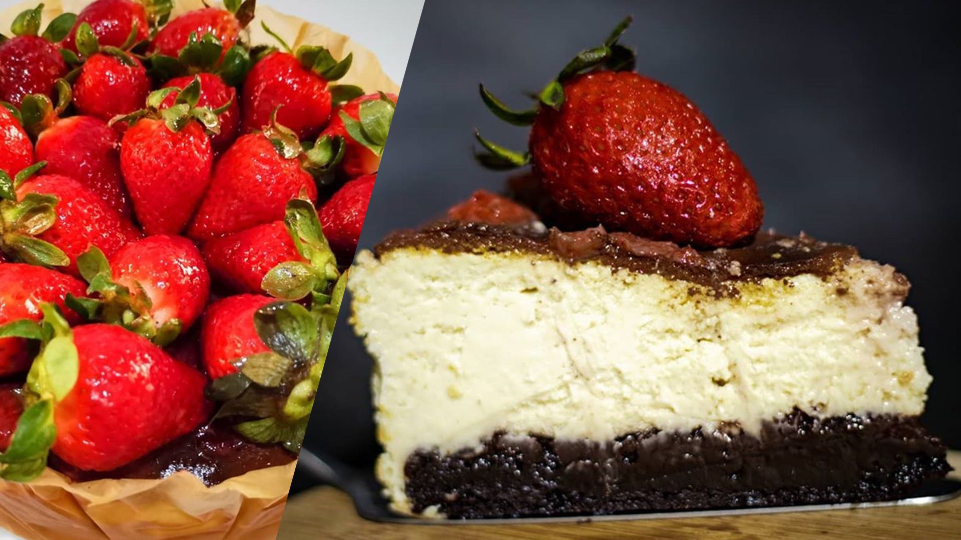 LOOK: Crinkle crust meets burnt basque cheesecake, fresh strawberries