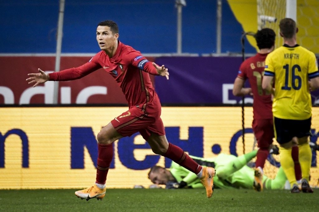 Ronaldo breaks century mark for international goals