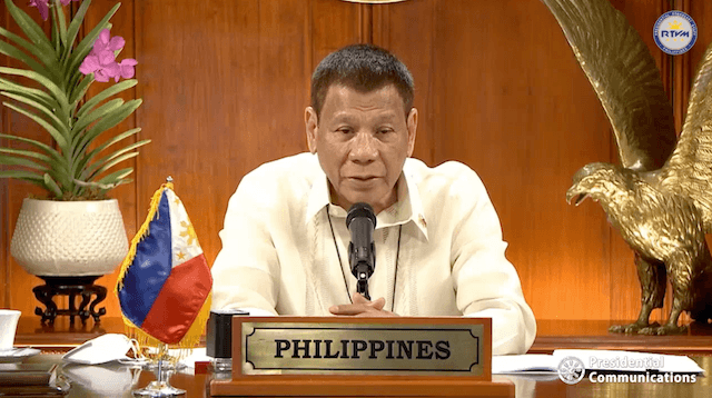 Duterte calls for unity vs terrorism, pandemic in Aqaba Process meeting