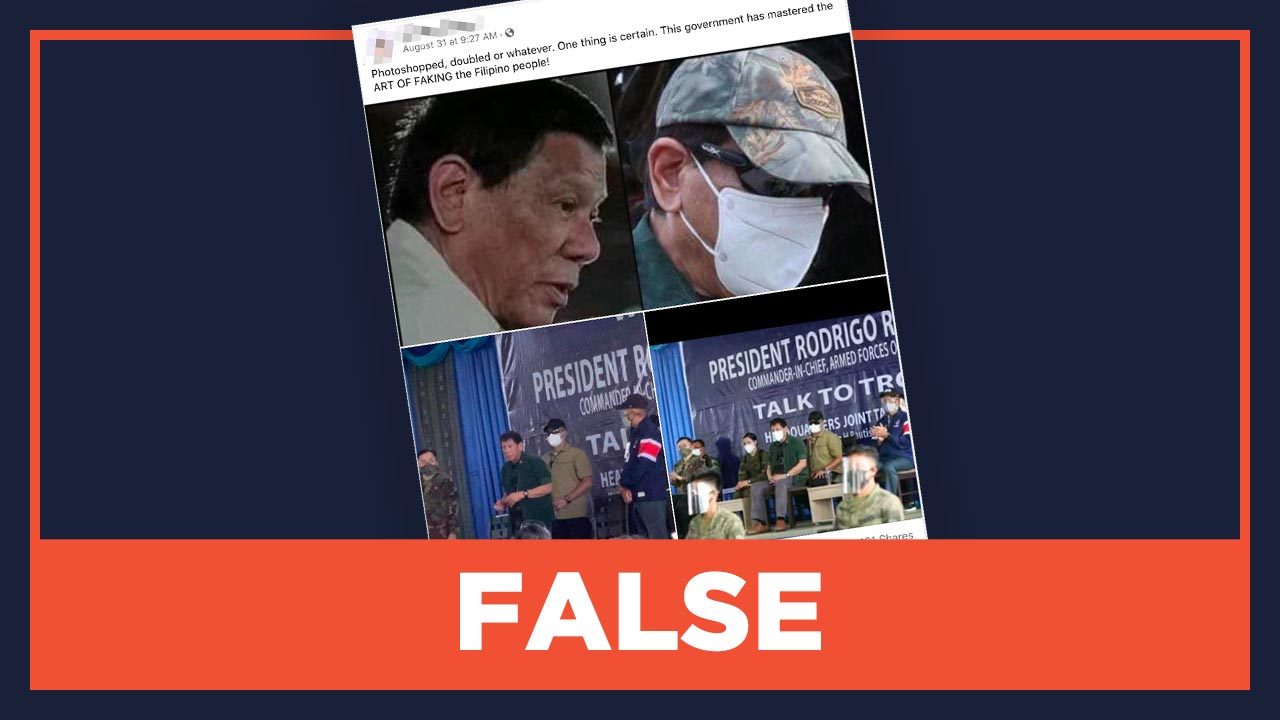 FALSE: Fake photos of Duterte in Jolo