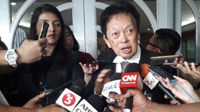 Estelito Mendoza is lawyer for Bongbong Marcos in Comelec, ‘moves’ instantly felt