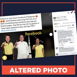 ALTERED PHOTO: Mark Zuckerberg in Liberal Party ad