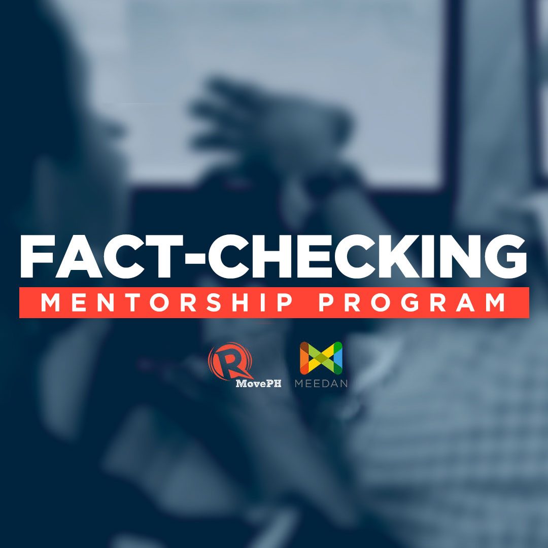 Do you want to level up your fact-checking skills? Join Rappler’s mentorship program
