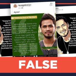 FALSE: Oyo Sotto quote against Duterte critics