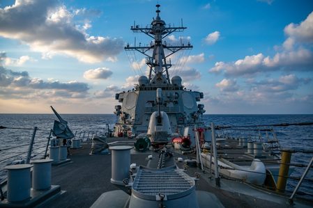 US destroyer sails through Taiwan Strait, provoking China