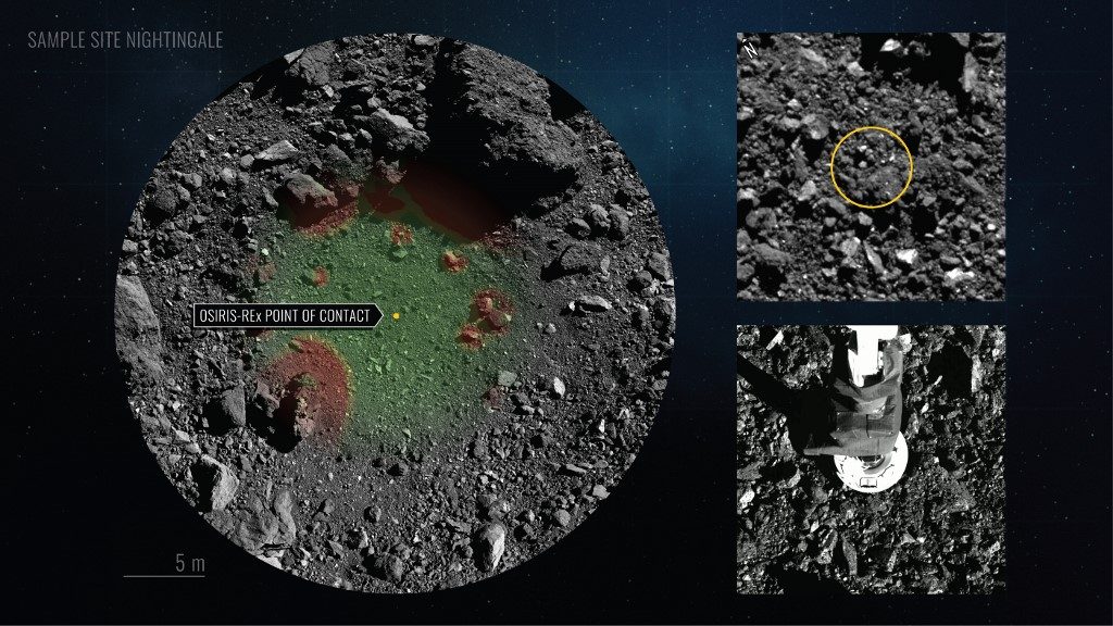 NASA asteroid surface sampling likely successful