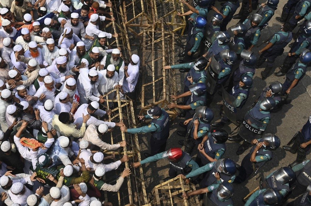Huge anti-France rally in Bangladesh as Macron backlash widens