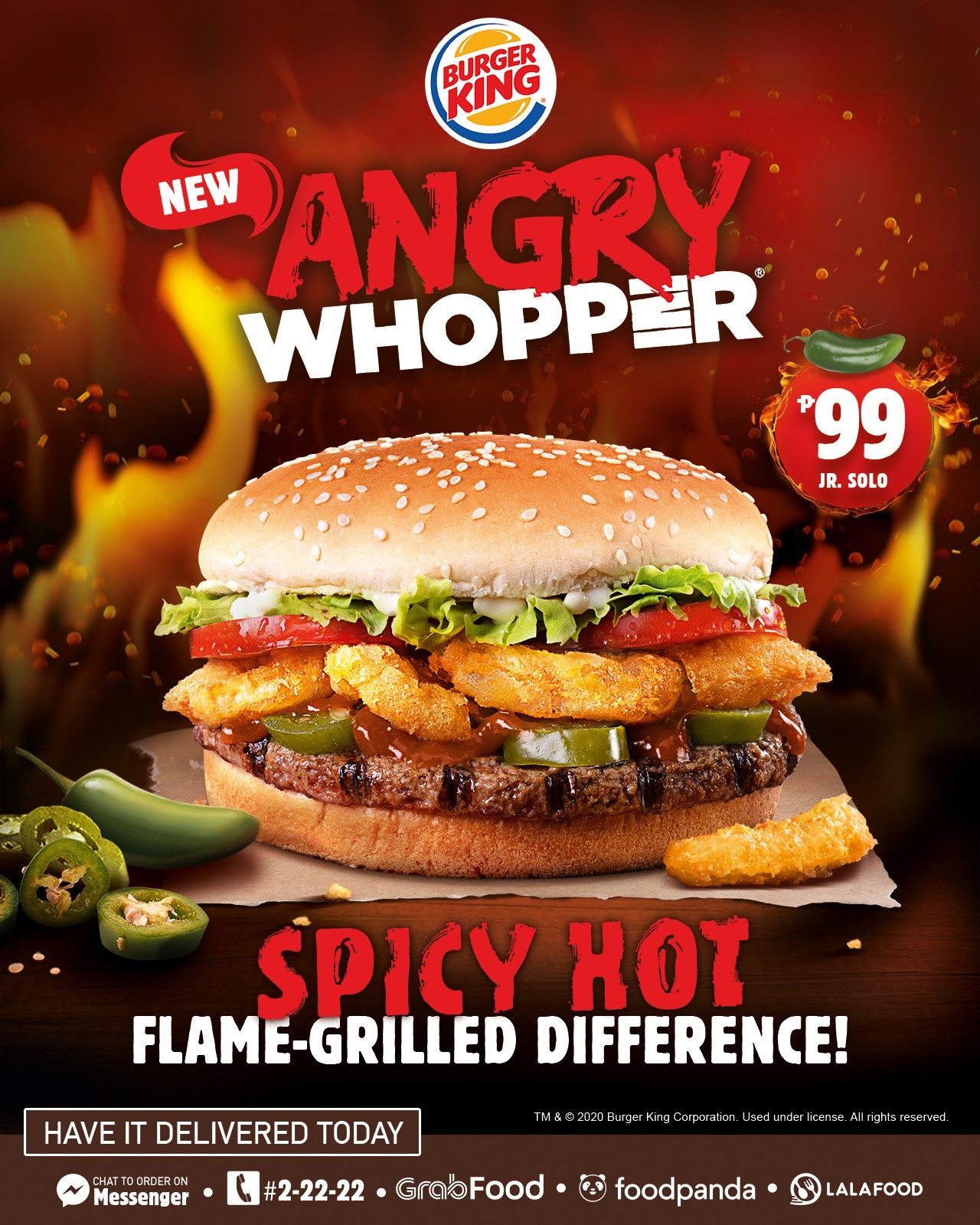Burger King now has a spicy ‘Angry Whopper’