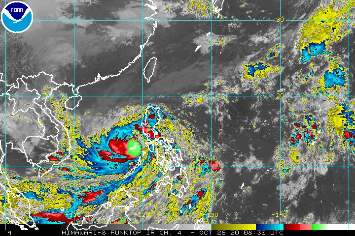 Typhoon Quinta slightly strengthens over West Philippine Sea