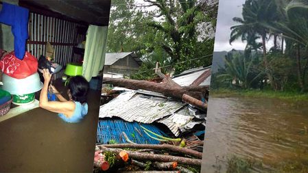 IN PHOTOS: Typhoon Quinta destroys houses, floods parts of Bicol and Mindoro