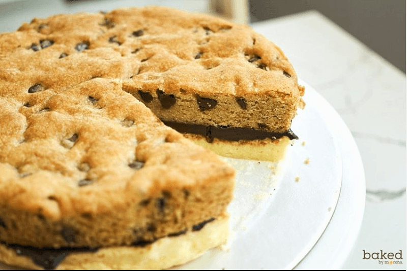 Try this ‘cookie cake’ with 3 layers in one