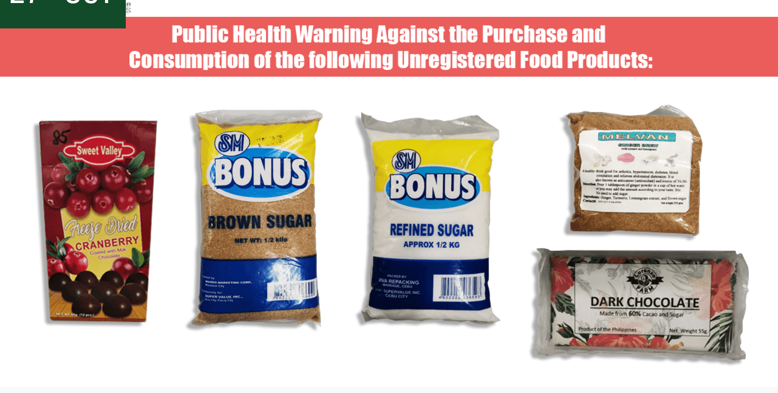 SM Bonus sugar pulled out after FDA warning