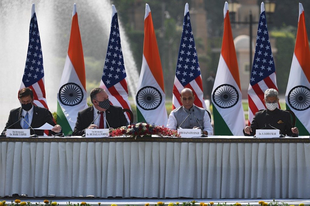 US puts China ‘aggression’ at heart of India talks