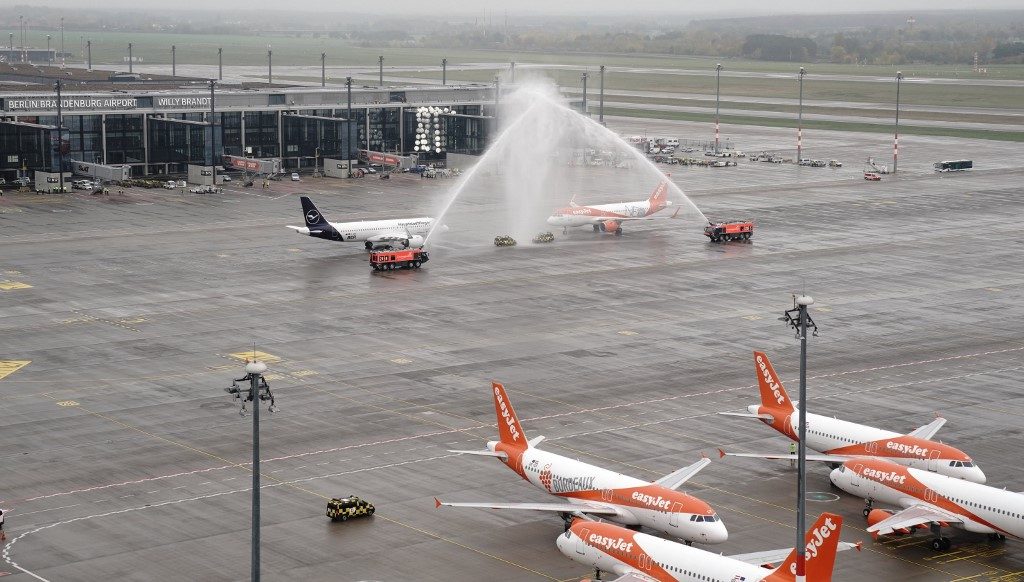 Berlin’s much delayed new airport welcomes first flights
