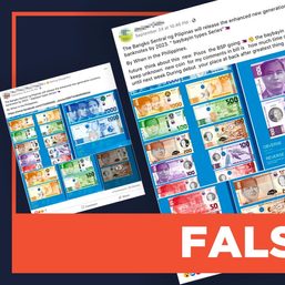 FALSE: BSP to release new banknotes with Baybayin prints