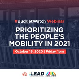 #BudgetWatch webinar: Prioritizing people’s mobility in 2021