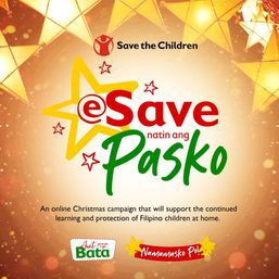 Save the Children PH launches ‘eSave Natin ang Pasko’ fundraising campaign for children’s learning needs