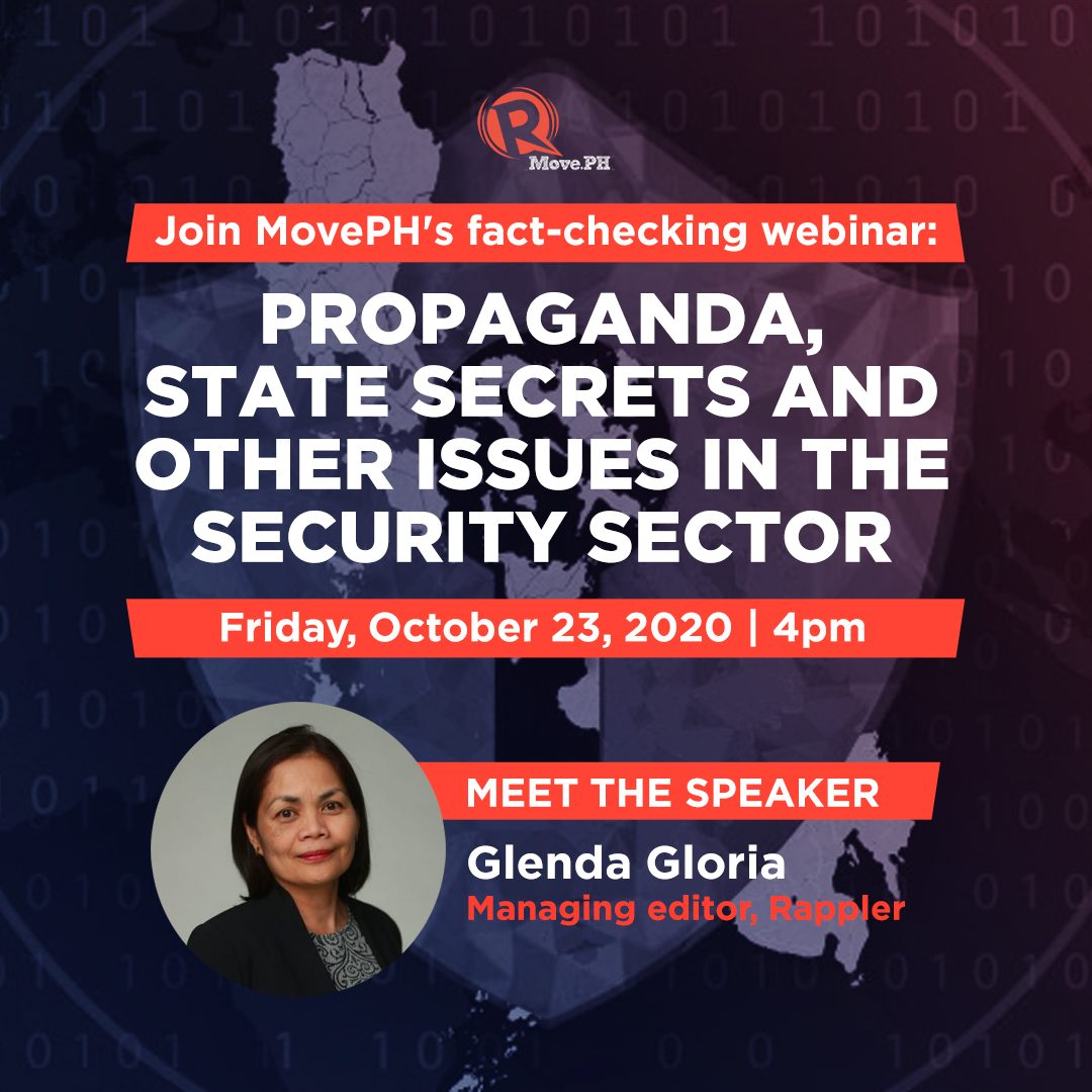MovePH’s fact-checking webinar: Propaganda, state secrets and other issues in the security sector