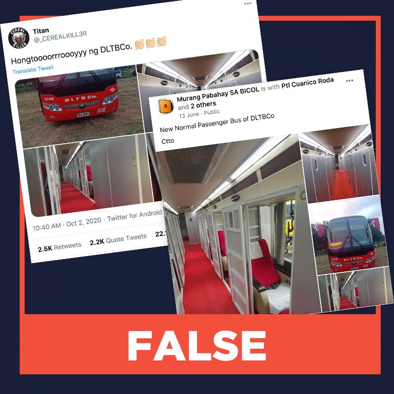 FALSE: Photos of DLTB’s new bus interior